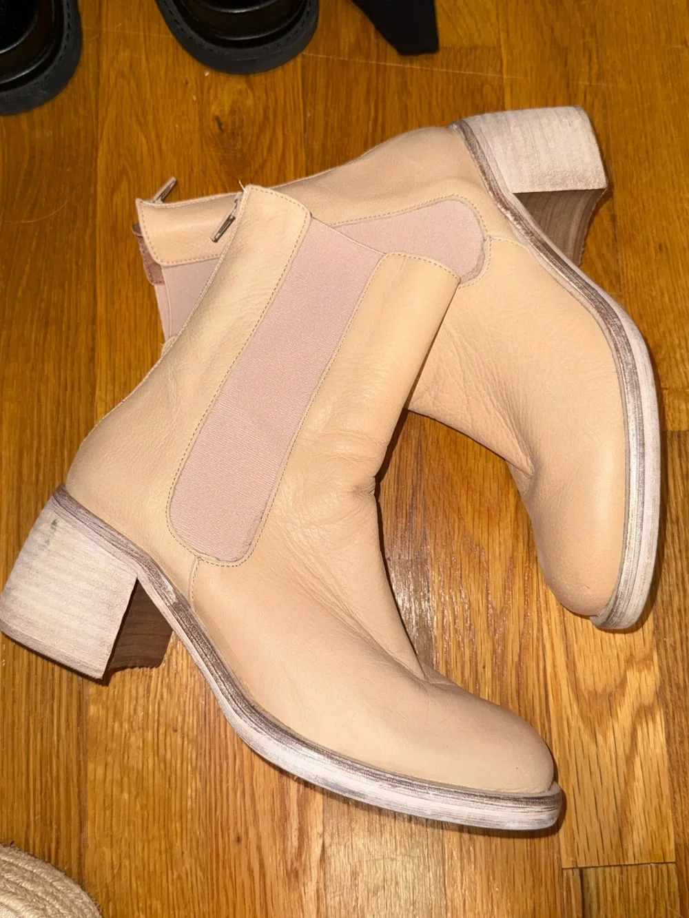 Free People Leather Chelsea Booties - accepting offers